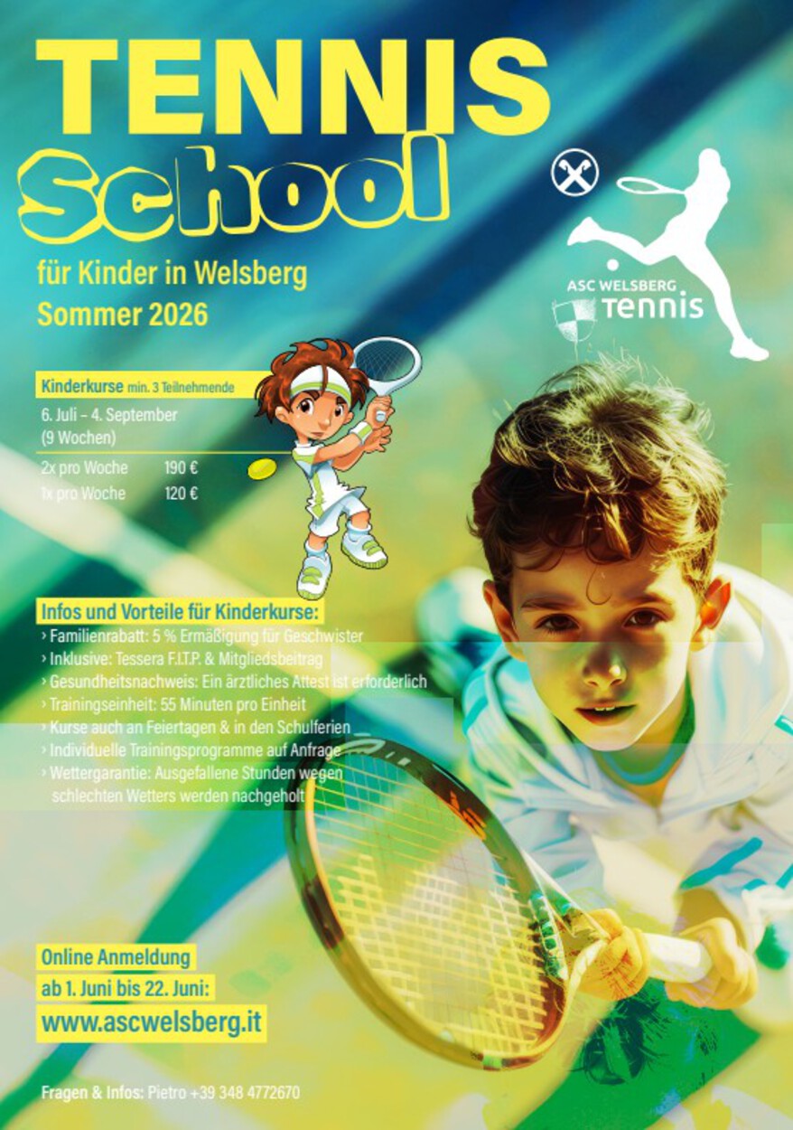 Tenniskurse Sommer 2026